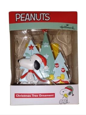 Hallmark Peanuts Snoopy Ornament in Red, Light Blue, Yellow